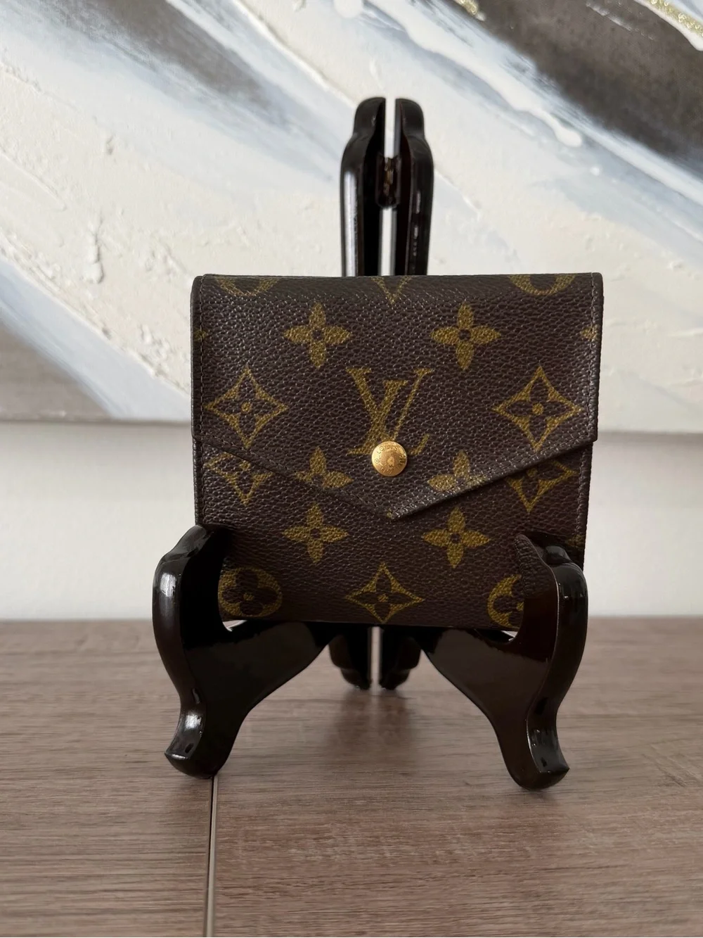 Louis Vuitton Brown Monogram Snap Compact Wallet
